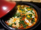 Tajine de tomates aux œufs à la marocaine