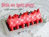 Bûche aux fruits rouges sans gluten