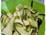 Salade de courgettes crues