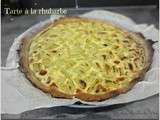 Tarte à la rhubarbe (pâte brisée de Christophe Felder)