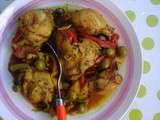 Colombo au poulet avec pain cake aux légumes,lait de coco