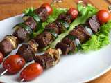 Brochettes de boeuf au barbecue