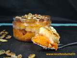 Crumble aux abricots et graines de courge