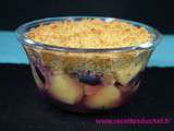 Crumble aux pommes, myrtilles et farine de Son d'Avoine