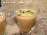 Gaspacho de tomates jaunes en verrine