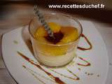 Panna Cotta aux pêches et à la lavande