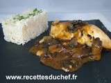 Poulet chasseur (sauce vin blanc - champignons)