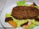 Steak végétal : quinoa et haricots rouges