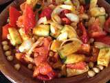 Tajine de pois chiches et courgettes