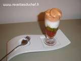 Verrine aux deux tomates au chèvre et au pesto