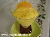 Verrine de mousse à la mandarine