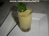 Verrine de mousse d'asperges