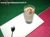 Verrine de velouté de champignons de Paris