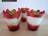 Fraisier en verrine