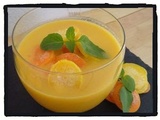 Gaspacho aux poivrons et carottes jaunes