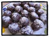 Truffes au chocolat bounty