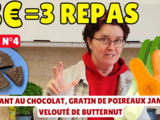 Défi n°4 3 € = 3 recettes