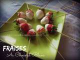 Fraises au chocolat blanc