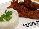 Travers de porc sauce barbecue