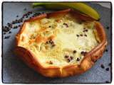 Clafoutis à la banane et au chocolat