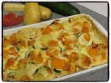 Gratin de légumes et pommes de terre au cantal