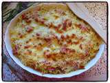 Gratin de pâtes au jambon