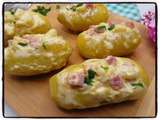 Pommes de terre farcies au fromage fondu (creacook)