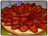 Tarte génoise aux fraises