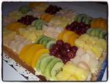 Tarte génoise aux fruits