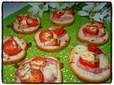 Toasts bacon tomate mozzarella