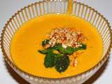 Velouté de carottes au curry vert