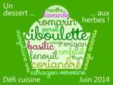 Desserts aux herbes aromatiques