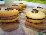 Whoopie pies amande et arôme Nougat et Nutella