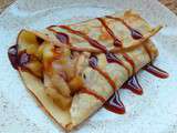 Crêpes pommes-poires et caramel à la vanille