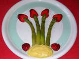 Asperges & Fraises mayonnaise