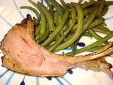 Carré d'Agneau et Haricots verts frais