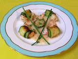 Langoustines en robe de Courgette