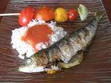 Sardines et Brochettes aux 4 Tomates