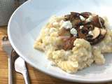 Fusilli à la crème de chou-fleur et aux champignons