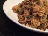 Fusilli aux chou-fleur et champignons crémeux