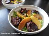 Boudin aux pommes en salade