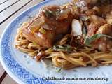 Cabillaud sauce au vin de riz