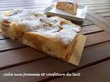 Cake aux pommes et confiture de lait