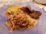 Canette au vin jaune chanterelles et truffes