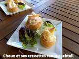 Choux crevettes sauce cocktail