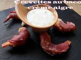 Crevettes au bacon creme aigre