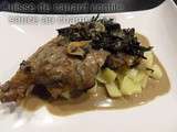 Cuisse de canard confite sauce au champagne