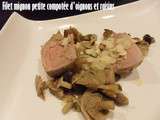 Filet mignon petite compotee d'oignons et raisins