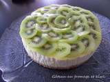 Gâteau au fromage et kiwis