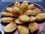 Madeleines de polenta a la coriandre